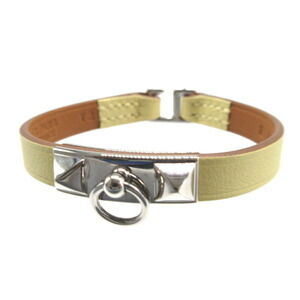 HERMES Leather Charm Bracelet